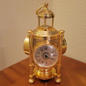 Franklin Mint Maritime Nautical Barometer Clock